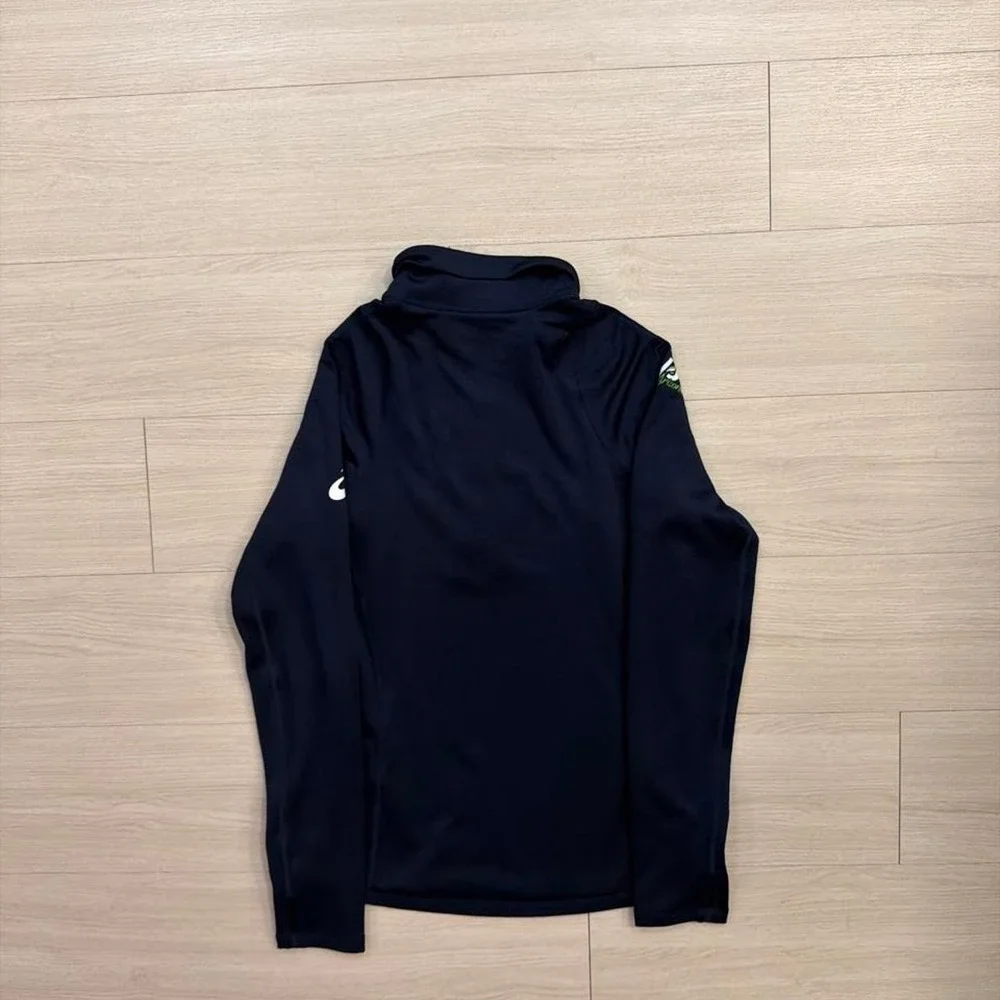 ASICS Thermopolis Half Zip Navy Blue Jacket Womens Size XS Soccer